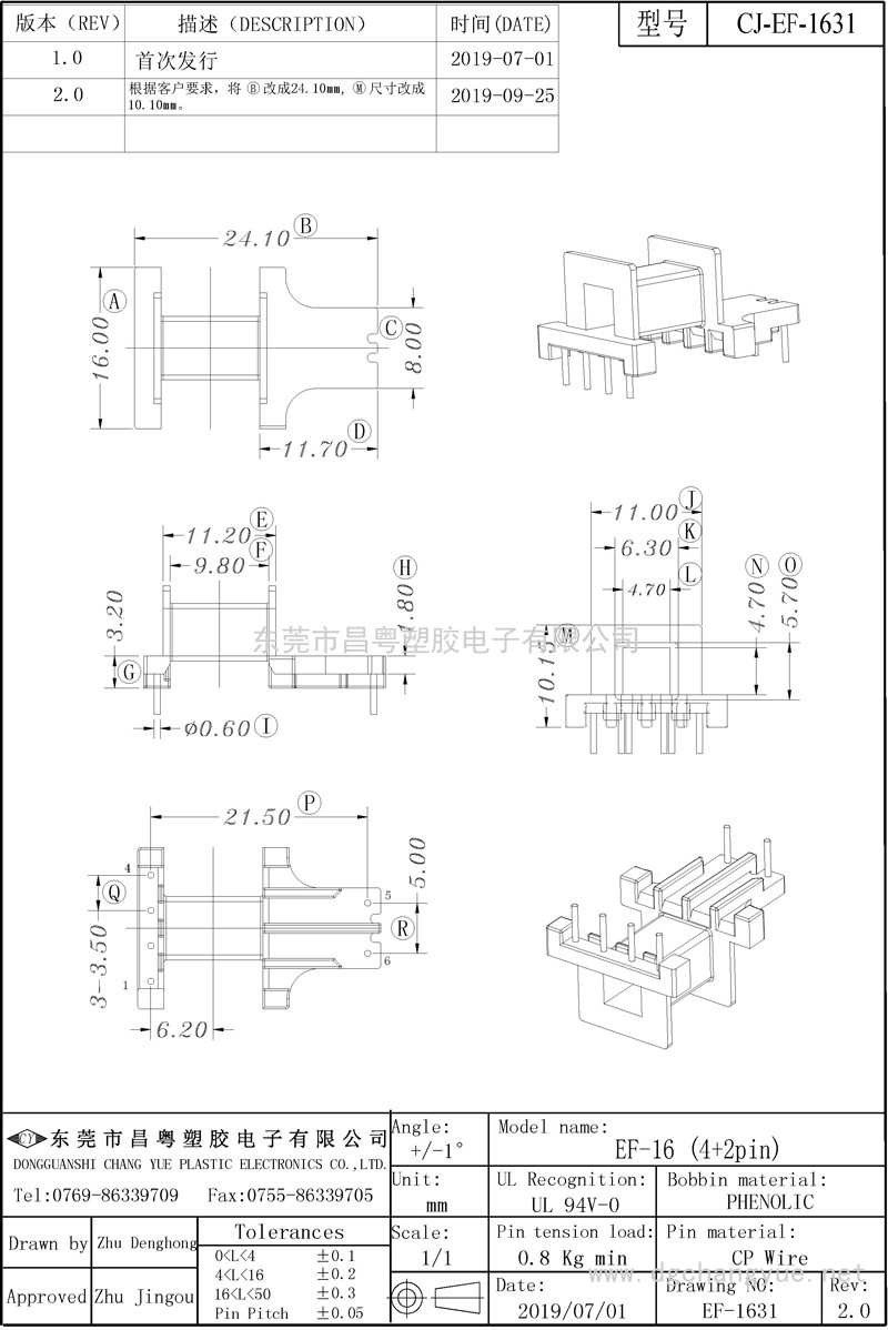 CJ-1631，EF16臥式（4+2）-模型