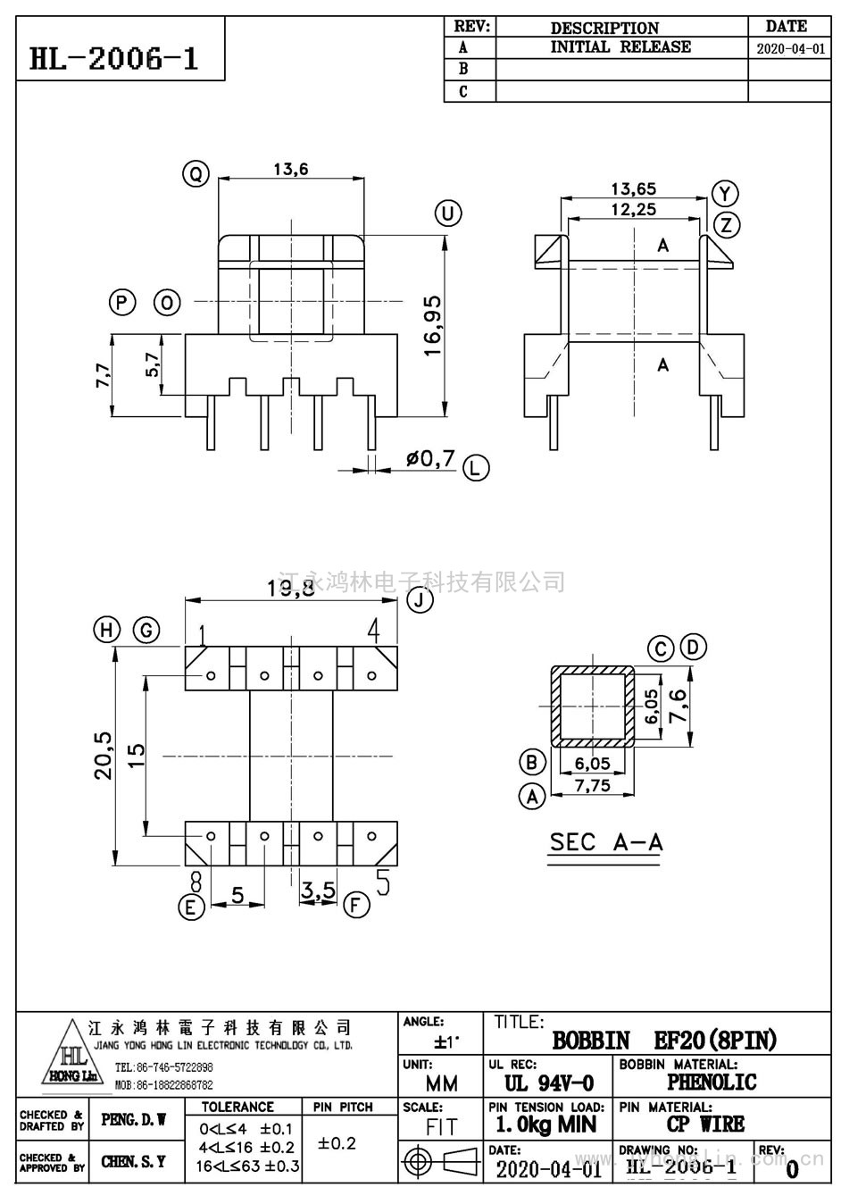 HL-2006-1/EF-20臥式(4+4P)