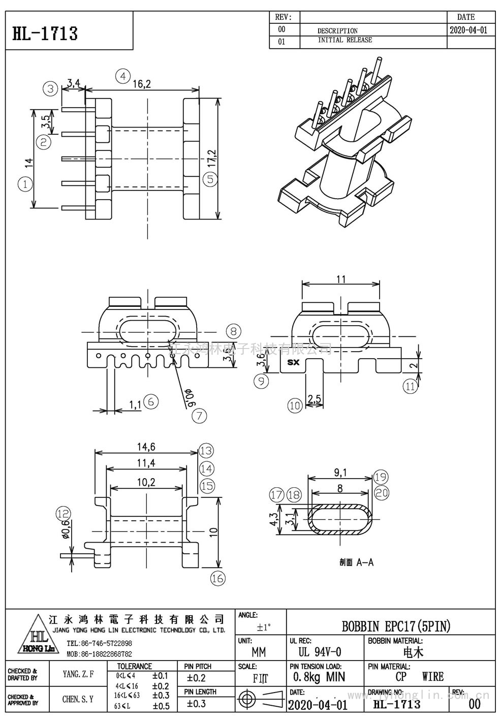 HL-1713/EPC-17臥式(5P) HL-1713/EPC-17臥式(5P)