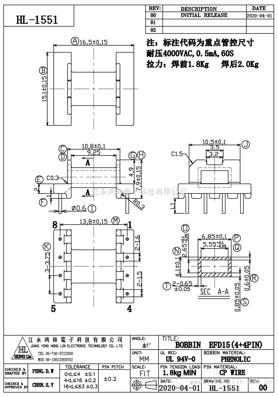 HL-1551/EFD-15臥式(4+4P)