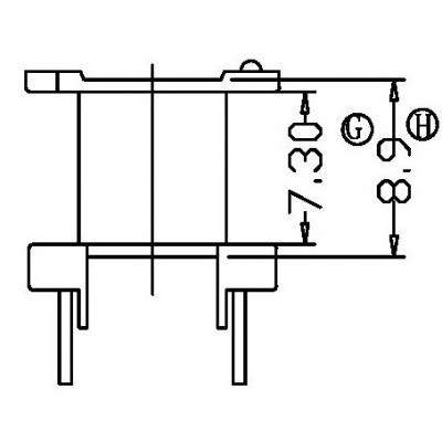 RH-EE-1341/EE-13立式(5+5PIN)