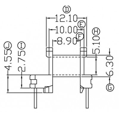 EE-1612-1/EE-16臥式(4+2PIN)