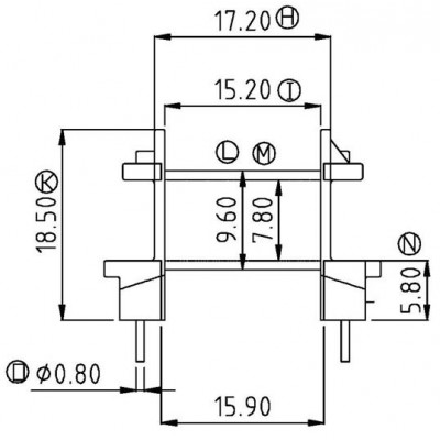 EF-2501-1/EF-25臥式(5+5PIN)