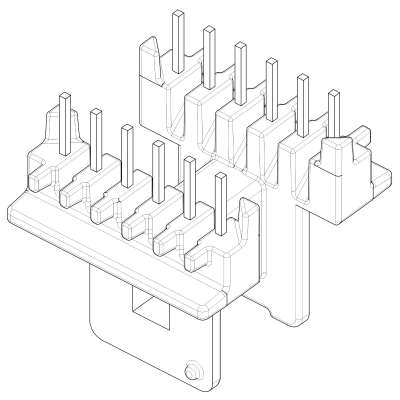 SR-EE-1321/EE-13臥式(6+6PIN