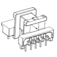 HXB-EE2226 EE22 安規臥式5+2針