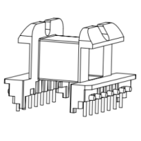 HXE-EI40 EE40 臥式7+7針