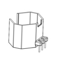 HXB-RM0807-1A  RM8 外殼3+0針