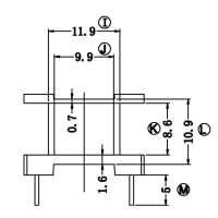 SL-1916C/EE-19立式(4+4)PIN
