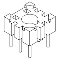 HX-001 磁環底座 3+3針 BASE