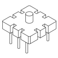 HX-018 磁環底座 3+3針 BASE