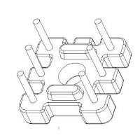 HXC-031 磁環 底座3+3針 BASE