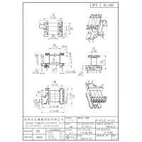 EI-1906 EE19立式5+2+1 排距21 16 腳距3.0 4.0 槽寬8.30