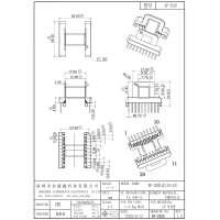 EF-2525 EF25臥式10+10 排距23.0 腳距 2.54 槽寬15.60